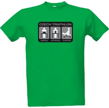 Tričko s potiskem Czech Triathlon pánské