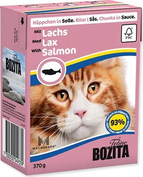 Krmivo pro kočku Bozita kousky v omáčce s lososem 370 g