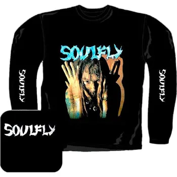 Pánské tričko triko s dlouhým rukávem Soulfly - Max Cavalera - Omen