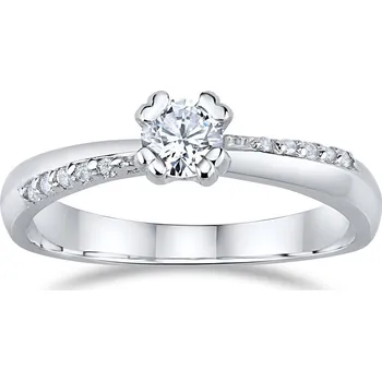 Prsten SILVEGO zásnubní stříbrný prsten