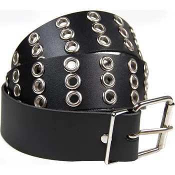 Opasek kožený pásek s ozdobnými děrami