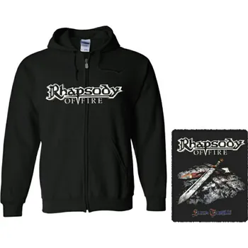 Pánská mikina mikina s kapucí a zipem Rhapsody Of Fire - Luca Turilli