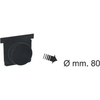 okap Edil Plast, Refax ČELO k žlabu černý šířka 130 x hloubka 110 mm