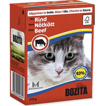 Krmivo pro kočku Bozita kousky v omáčce s hovězím masem 370 g