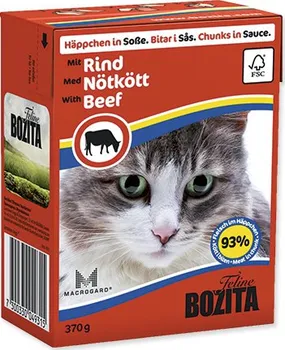Krmivo pro kočku Bozita kousky v omáčce s hovězím masem 370 g