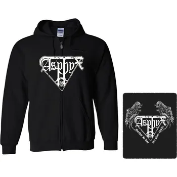 Pánská mikina mikina s kapucí a zipem Asphyx