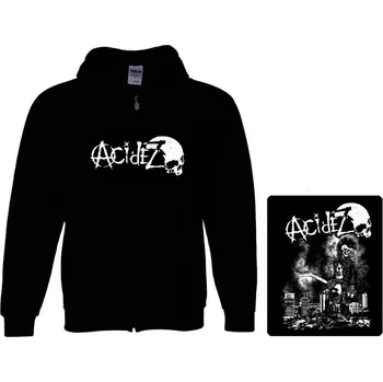 Pánská mikina mikina s kapucí a zipem Acidez