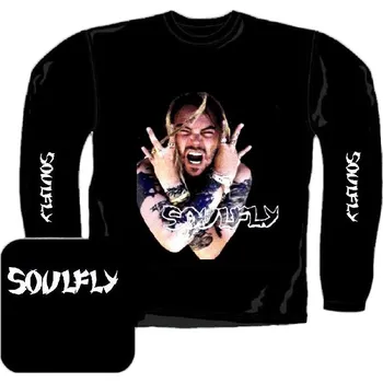 Pánské tričko triko s dlouhým rukávem Soulfly - Max Cavalera