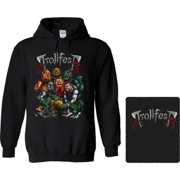 Pánská mikina mikina s kapucí Trollfest