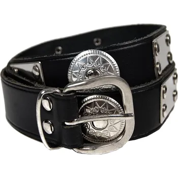 Opasek kožený pásek s ozdobami 1