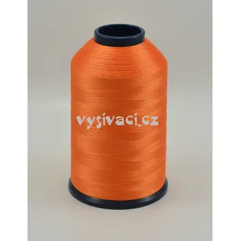 Nit vyšívací nit oranžová ROYAL P042 5000m polyester návin: 1 kón návin 5000m ***SKLADEM 3 kóny