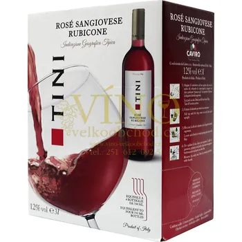 Víno Tini Rosé Sangiovese Rubicone I.G.T. BIB 3 l italské růžové víno bag in box