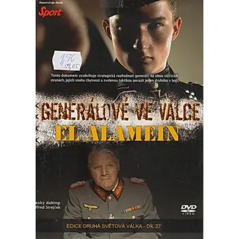 DVD film Generálové ve válce - El Alamein - DVD