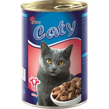 Krmivo pro kočku AKINU Caty Adult kousky v omáčce hovězí 415 g