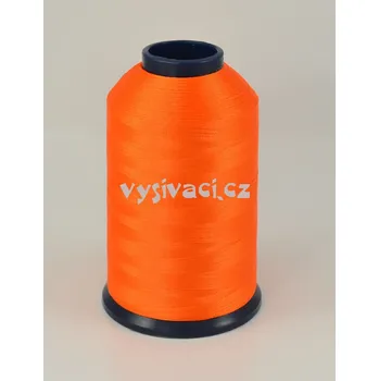 Nit vyšívací nit oranžová ROYAL P7278 5000m polyester návin: 1 kón návin 5000m ***SKLADEM 5 kónů