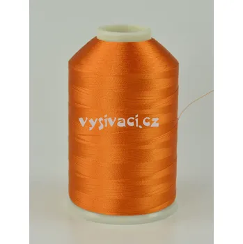 Nit vyšívací nitě oranžová ROYAL C216 návin 5000 metrů viskózové návin: 1 kón návin 5000m *** SKLADEM 6 kónů