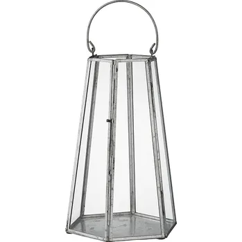 Dekorativní svítidlo Lene Bjerre zinková lucerna M šedá 8,5 x 23 cm