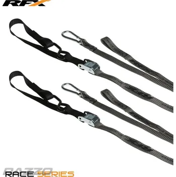 Upínací popruh Upínací popruhy na motorku RaceFX 1.0 Tie Downs Grey Black