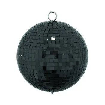 Světelný efekt Zrcadlová koule 15 cm, černá