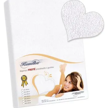 Prostěradlo Bellatex froté prostěradlo Kamilka, bílé 200 x 220 cm