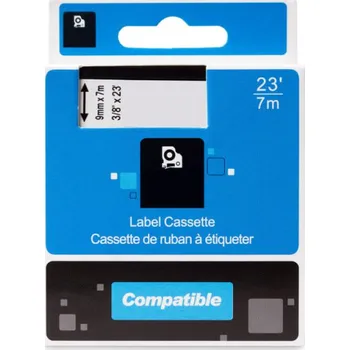 Pásek do tiskárny Kompatibilní páska s DYMO 40919 (S0720740), 9mm, černý tisk na zeleném podkladu