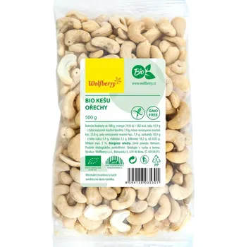 Slaná pochutina Wolfberry Kešu ořechy Bio 500 g
