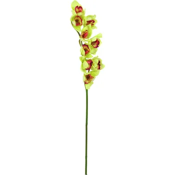 umělá květina Orchidej větvička, zelená, 90cm