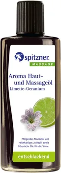 Masážní přípravek Spitzner Wellness Limetka/Geránie masážní olej 190 ml