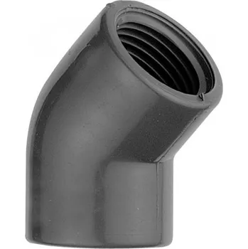 Koleno 45° PVC 50 x 50 mm závit 1 1/2"