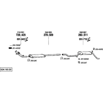 nosný (montážní) držák Bosal 251-609