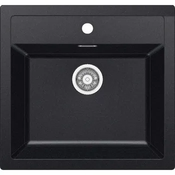 Kuchyňský dřez Franke Sirius SID 610, 560x530 mm, tectonitový dřez, černá 114.0264.011 free_delivery