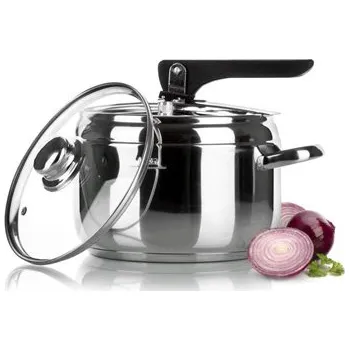 Tlakový hrnec Tlakový hrnec 5lt. + skleněná poklice (Papiňák)