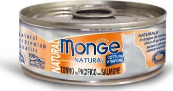 Krmivo pro kočku Monge Natural konzerva tuňák/losos