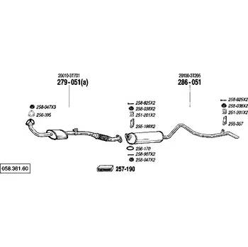 nosný (montážní) držák Bosal 251-201