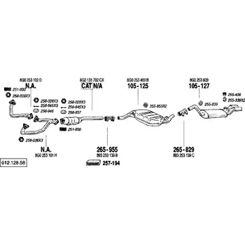 Výfukový systém spojka trubky Bosal 265-829