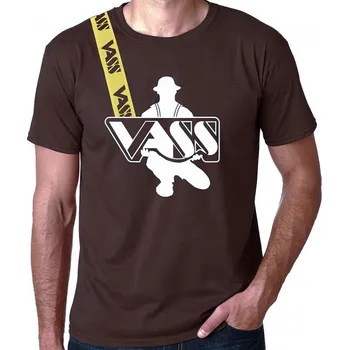 Pánské tričko VASS Tričko s krátkým rukávem hnědé vel. M Velikost: M