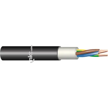 elektrický kabel kabel CYKY-J 3x1,5 hnědá, modrá, zelenožlutá