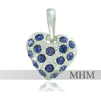 Náhrdelník Náhrdelník Srdíčko Tanzanite (MADE WITH SWAROVSKI® ELEMENTS)