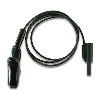 Revizní přístroj Metrel A 1331 - Měřicí vodič s krokosvorkou, černý, 1,5m (Test lead with crocodile black 1.5 m)