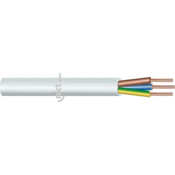 elektrický kabel kabel H03VV-F 2X0,5 bílá