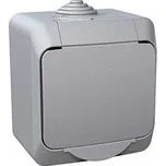 vypínač č.1 CEDAR PLUS IP44 WDE000610 šedá