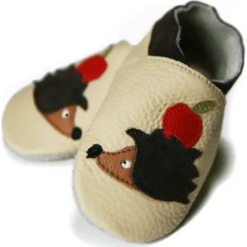 Capáčky Liliputi kožené capáčky ježek hnědé Velikost: EUR 17