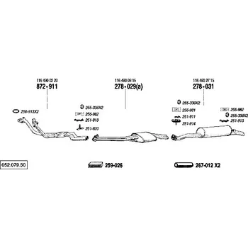 nosný (montážní) držák Bosal 251-911