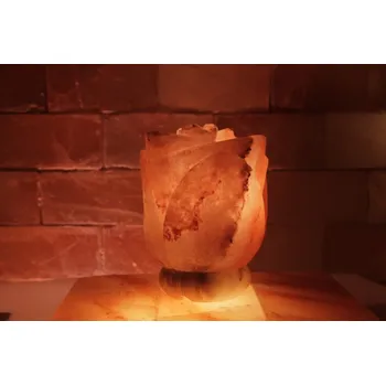 Solná lampa Solná lampa Vybroušená růže