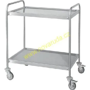 Servírovací stolek Servírovací vozík svařený - 2 police (Nerezový vozík )
