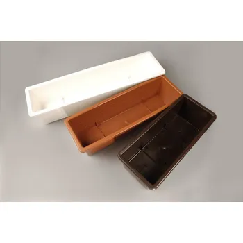 Truhlík Plastový truhlík hladký 50 cm Barva: Bílá