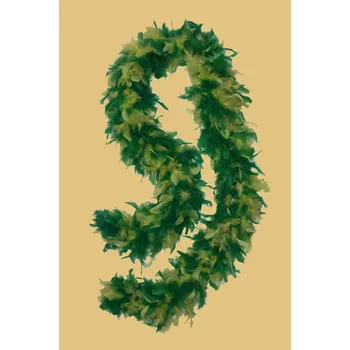 Karnevalový doplněk Boa Yellow-Green