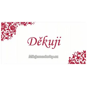 Dárková visačka komplimentka k dárku: Děkuji