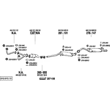 Výfukový systém spojka trubky Bosal 265-955
