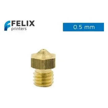 Příslušenství k 3D tiskárně mosazný hrot (tryska) tiskové hlavy Felix PRO a Tec4, průměr 0.5mm